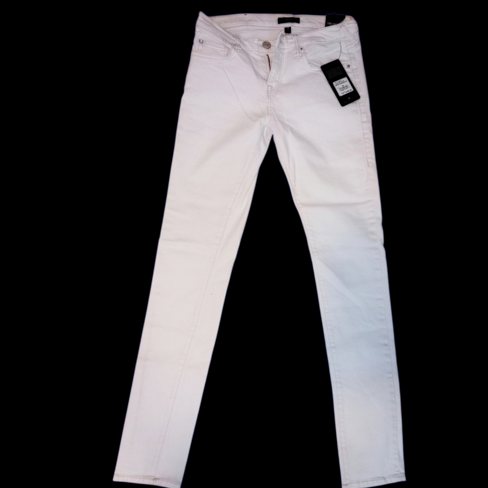 True Religion Women's White Skinny Jeans